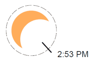 Sunspotter example for eclipse sundial